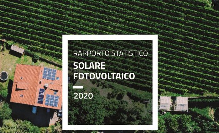 rapporto GSE fotovoltaico Italia 2020